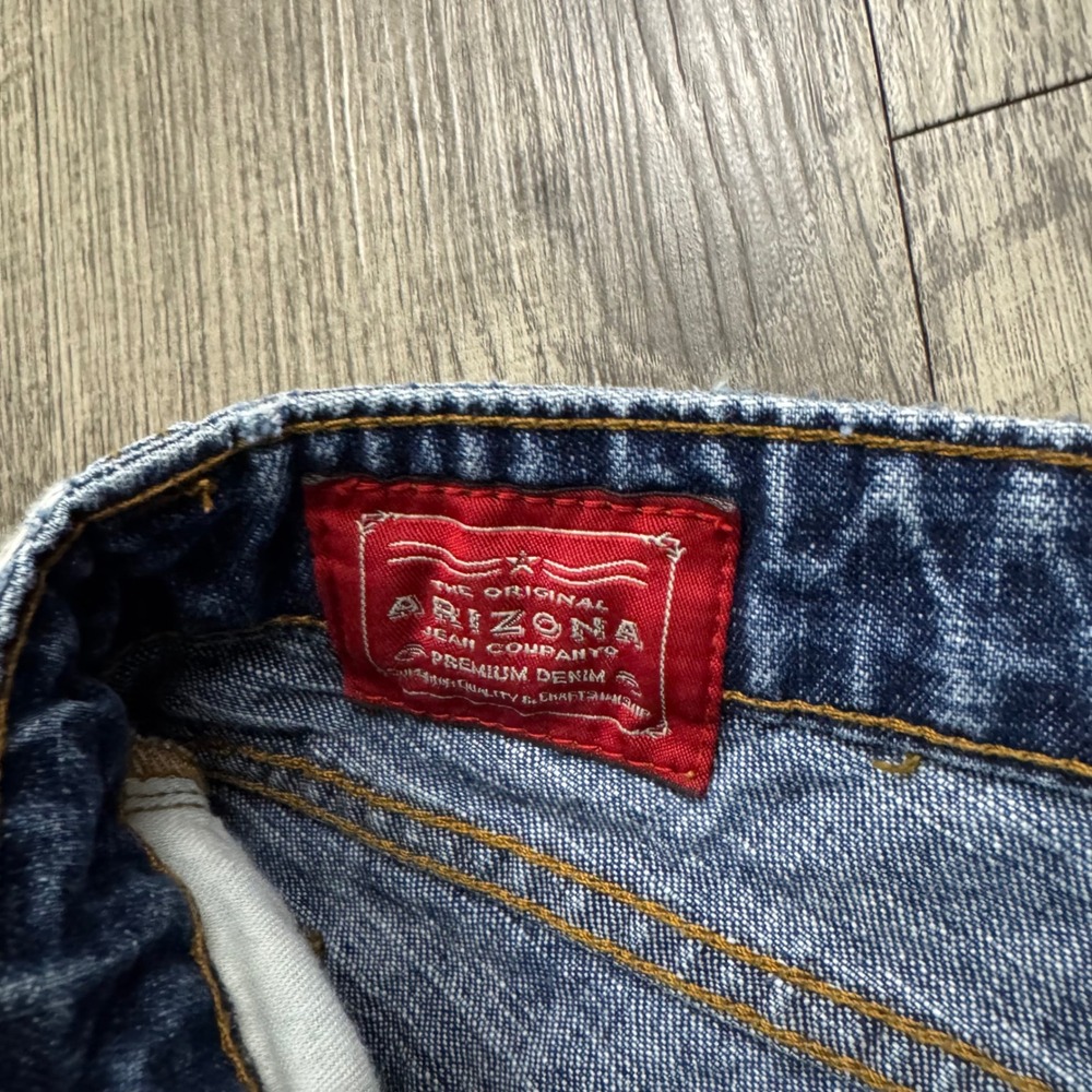 Vintage Y2K Arizona Jean Co Flare Leg Denim Jeans Juniors 9 - Picture 7 of 7